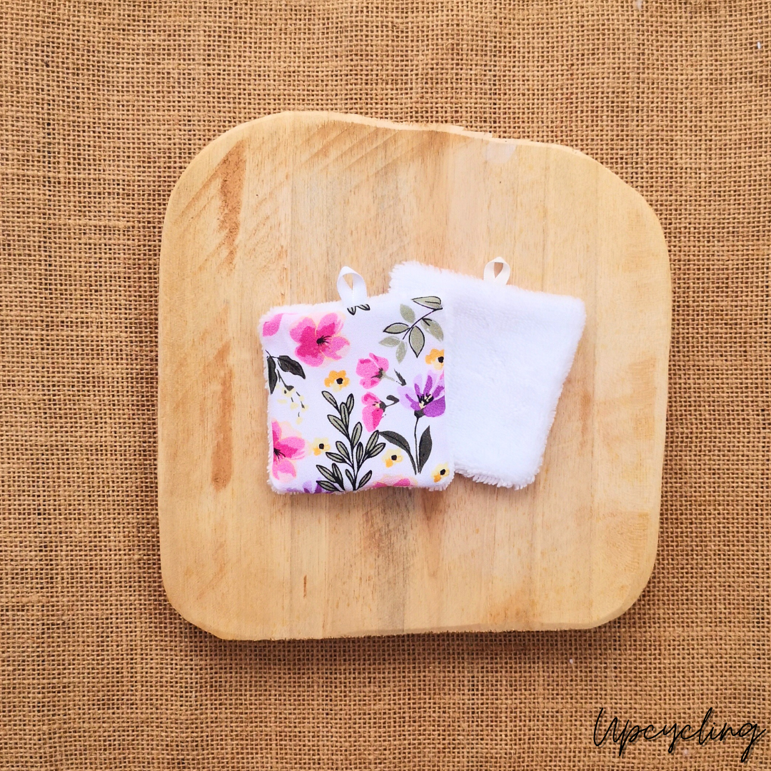 Coton démaquillant lavable Lou ultra doux en tissu bambou, parfait pour un démaquillage efficace et en douceur