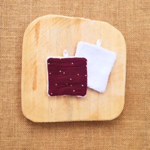 Cotons en double gaz de coton, idéal pour le démaquillage