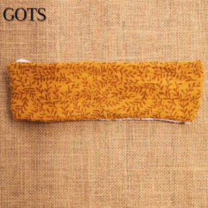 bandeau pour le démaquillage et les soins visage, en tissu biologique certifié GOTS biologique