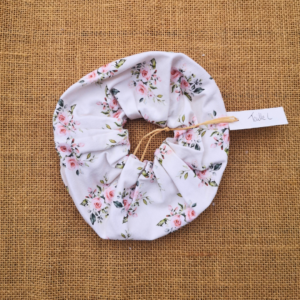 Chouchou fleuri, couleur pastel