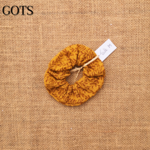 Scrunchies en tissu biologique GOTS