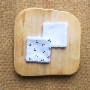 Océane, fabrication artisanal d'accessoire, de coton démaquillant ultra doux