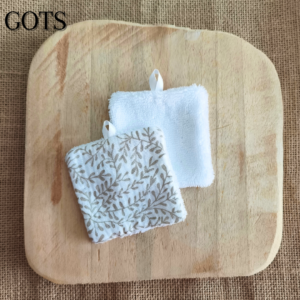 Cotons démaquillants lavables fait main en tissu GOTS, biologique en Charente Maritime
