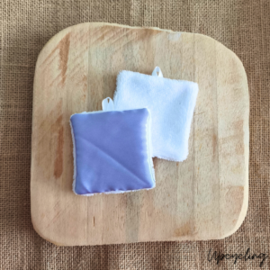 Coton démaquillant Lila fait main en Charente Maritime