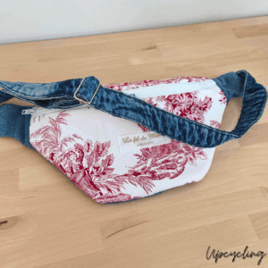 Banane Simone fait main en tissu Upcyclé et tissu vintage