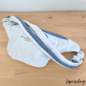 Banane Madeleine faite main en tissu recyclé et tissu bambou